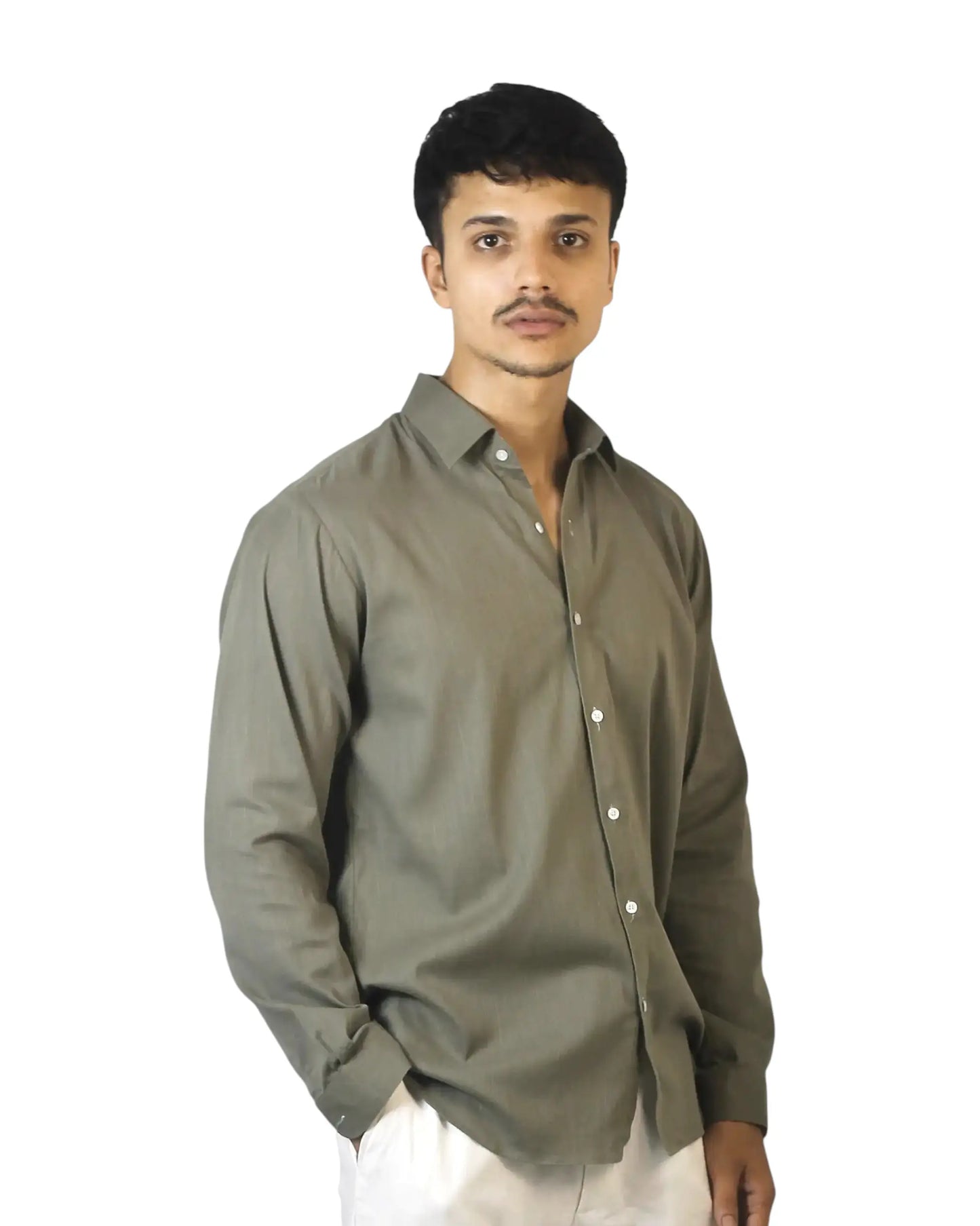 Green Linen Shirt