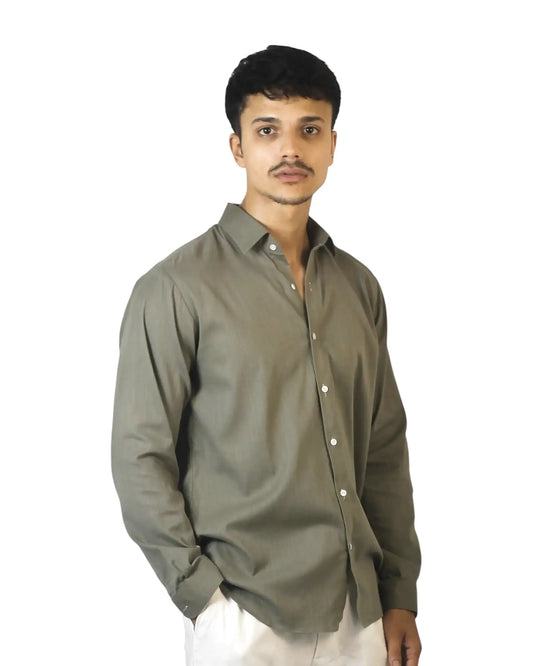 Green Linen Shirt