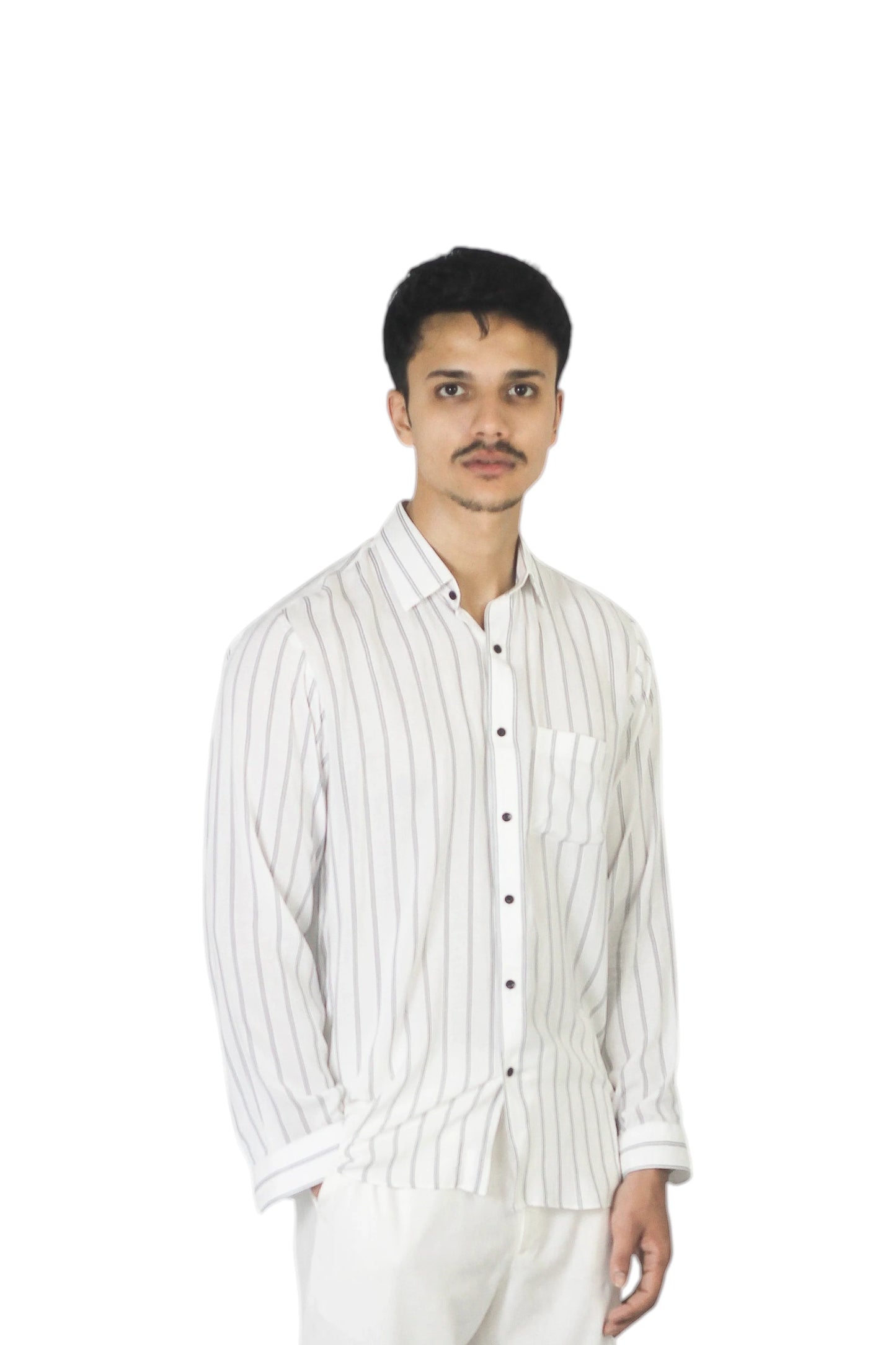 White Striped Shirt