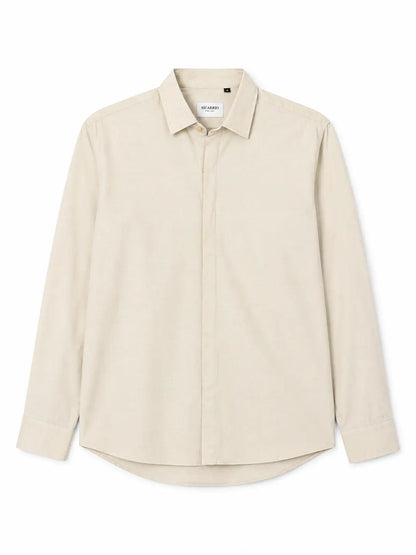 Beige Irish Linen Shirt