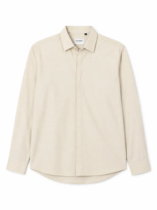 Beige Irish Linen Shirt