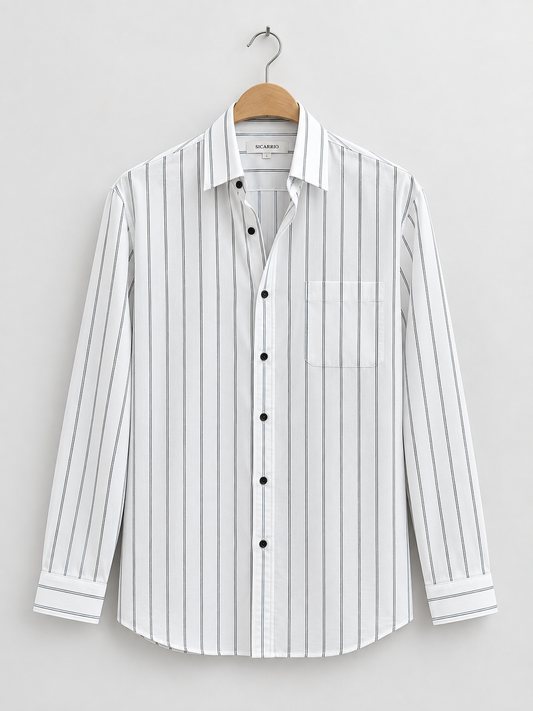 White Striped Shirt