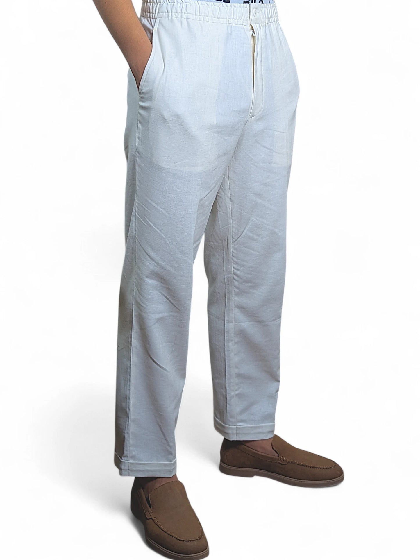 White Linen Pants