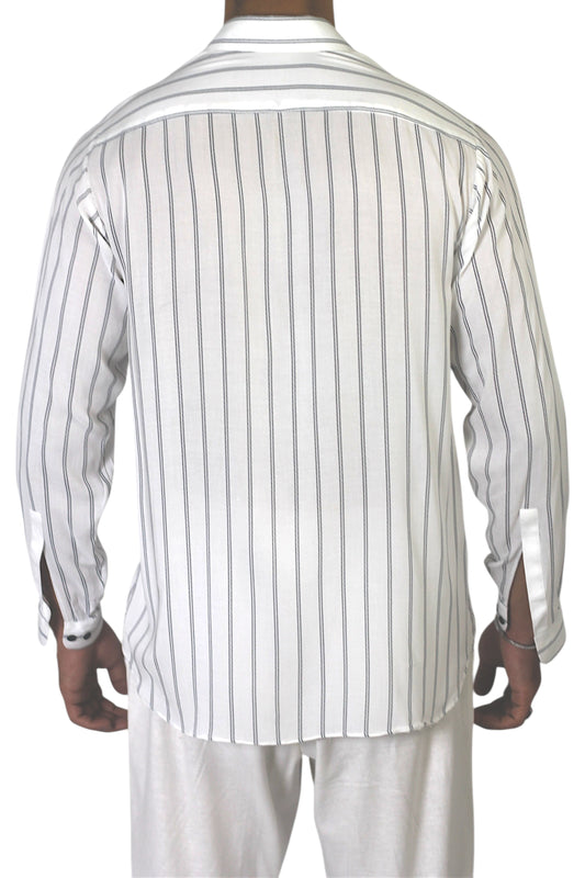 White Striped Shirt